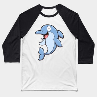 Cute Dolphin Baseball T-Shirt